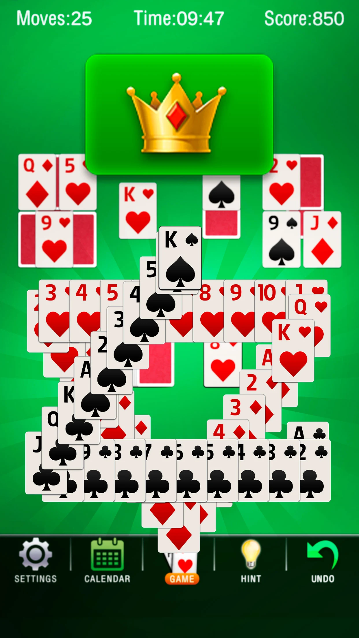 TriPeaks Solitaire Classic screenshot
